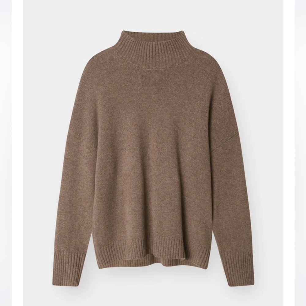 The Curated Mock Neck Cashmere Sweater XXS Bracken